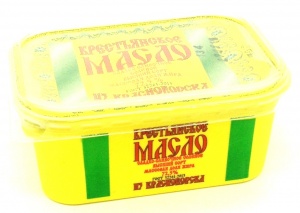 Масло Из Красноборска Крестьянское сладко - сливочное, соленое 72,5% 300г