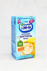 Коктейль молочный ФрутоНяня Банан 2,1%.200г