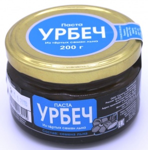 Паста Урбеч ореховая с семенами льна 200г