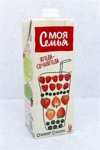 Напиток Моя семья сокосодержащий фруктово-ягодный 0,95л