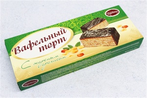 Торт Кофетайм вафельный с жареным арахисом 200г