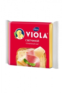 Сыр плавленый Виола с ветчиной нарезка140г