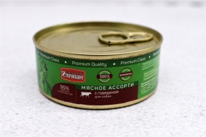 Корм Четвероногий гурман для собак Мясное ассорти говядина 100г
