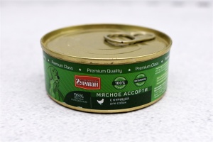 Корм Четвероногий гурман для собак Мясное ассорти курица 100г