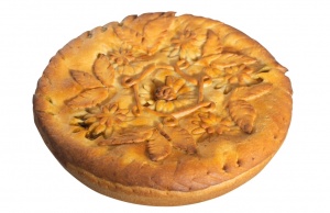 Пирог постный с тыквой, яблоком и изюмом 1 кг