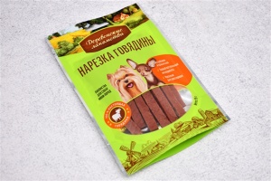Нарезка говядины Деревенские лакомства для мини-пород 55г