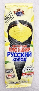 Мороженое Русский Холодъ пломбир ванильный Бурбон 110г
