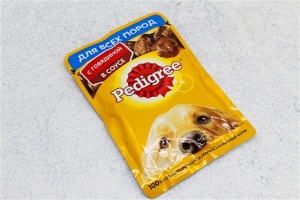 Корм Педигри для взрослых собак с говядиной 85г