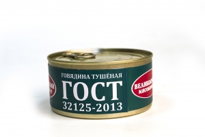 Говядина тушеная Великолукский МК ГОСТ высший сорт 325г