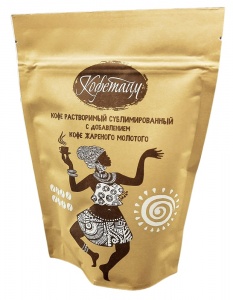 Кофе Кофетайм растворимый сублимированный с добавлением молотого дп 75г