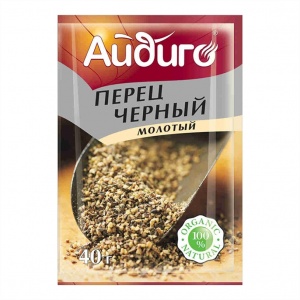 Приправа Айдиго перец черный молотый 40г