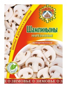 Шампиньоны Зимовье резаные замороженные 400г