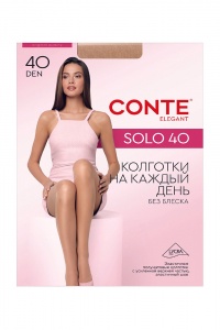 Колготки женские Конте Соло 40 телесные 2
