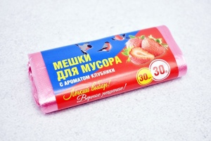 Пакеты для мусора Клюва ароматом клубники 30л 30шт