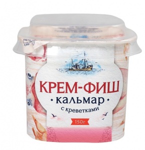 Паста Крем-Фиш кальмар и креветка пл/б 150г