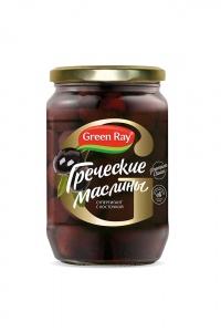 Маслины Грин Рэй с косточкой стеклянная банка 720мл