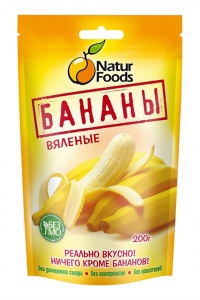 Бананы НатурФудс вяленые 200г