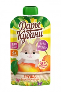 ДП Пюре Дары Кубани груша 90г