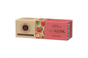Десерт твор.А.Ростагрокомплекс Чизкейк клубника 15% 40г