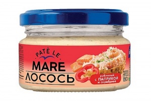 Лосось Креме ла Маре рубленый с паприкой и скумбрия 180г