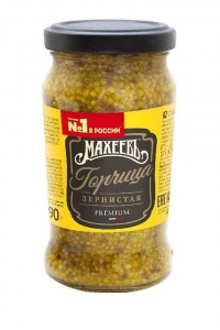 Горчица Махеев зернистая 190г ст/б
