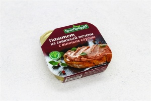 Паштет Гринпродукт из говяжьей печени с винным соусом 100г