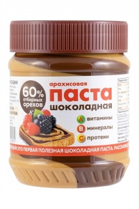 Паста Азбука Продуктов арахисовая шоколадная 340г