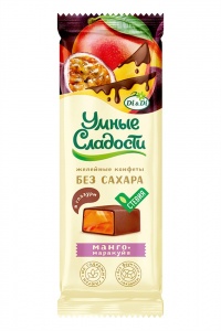 Конфеты Умные сладости желейные со вкусом манго маракуйя 90г