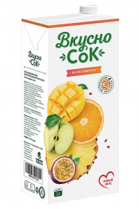 Напиток ВкусноСок сокосодержащий Мультифруктовый 1,93л