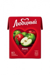 Напиток Любимый яблоко 0,2л