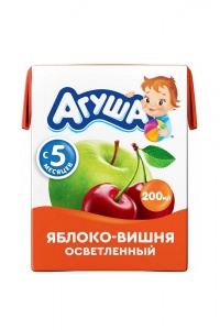ДП Сок Агуша Яблоко/Вишня 0,2л