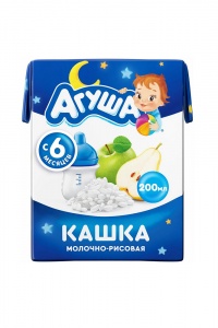 ДП Каша Агуша Засыпайка мол.рис/яблоко/груша 0,2л