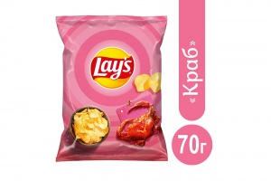 Чипсы Лэйс краб 70г
