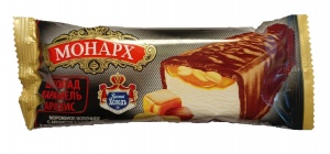Мороженое Монарх молочное арахис/карамель в молочном шоколаде 50г