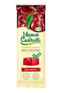 Конфеты Умные сладости желейные со вкусом вишни 90г