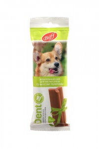 Снек жевательный Дент вкус телятины для собак средних пород 77г