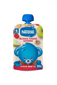 ДП Пюре Нестле яблоко банан малина 90г