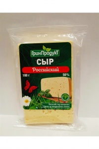 Сыр Гринпродукт Российский особый 50% кусок 180г