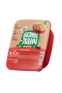 Лапша Бизнес Ланч яичная с говяжьим бульоном 90г.