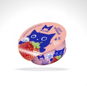 Десерт творожный Милград клубника 4% 130г