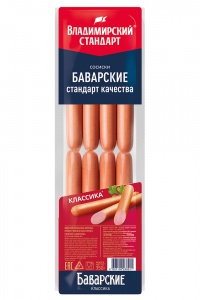 Сосиски Владимирский стандарт Баварские 350г