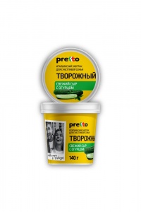Сыр Претто творожный с огурцом 65% 140г