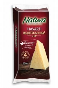 Сыр Натура выдержанный Хаварти 45% 180г кусок
