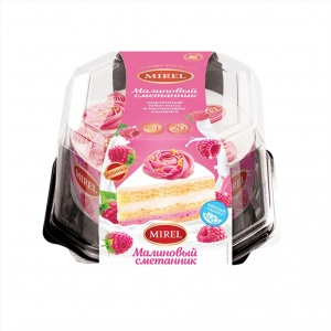 Торт Малиновый сметанник 650г Мирель