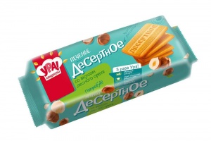 Печенье Ура! Кондитеры сахарное Десертное лесной орех 290г