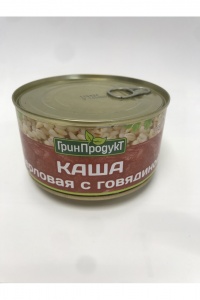 Каша Гринпродукт перловая с говядиной 325 г ключ