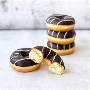 Донат со вкусом шоколада глазированный 56г