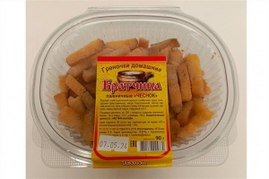 Греночки Братчина домашние пшеничные чеснок 90г