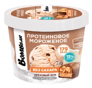 Мороженое Бомббар  Ореховый Бум молочное протеиновое 150г