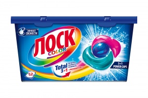 Капсулы для стирки Лоск Колор 12шт